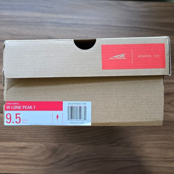 Altra Lone Peak 7, Women's 9.5, Dark Purple - Picture 9 of 14